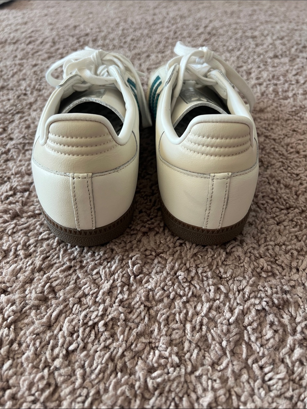 Samba Sneakers White Legacy Teal Limited Seasonal Size 8.5 - Picture 4 of 7
